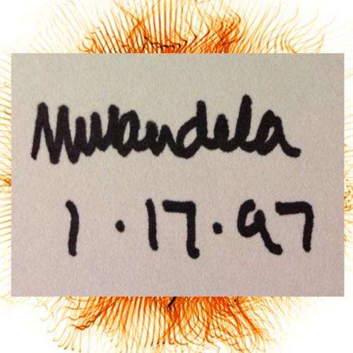 SALE! Mandela Signed Card - CERTIFICATE OF AUTHENTICITY - CECIL GREENFIELD!!