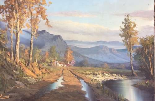 Jan Eckard - Oil of a "Herfstoneel naby Ceres" (760x500 unframed)