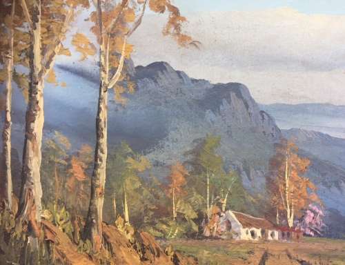 Jan Eckard - Oil of a "Herfstoneel naby Ceres" (760x500 unframed)