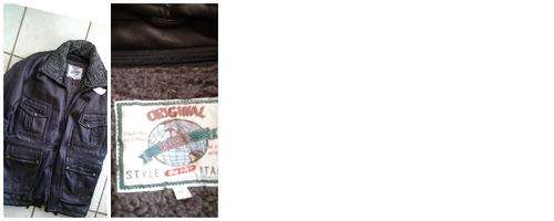 Pre Owned geniun leather jacket imported from Italy Size -XL