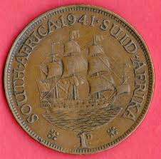 1941 SA 1d coin