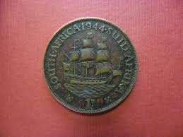1944 SA 1d coin