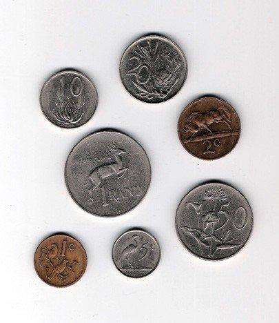 Full SA 1977 coin set