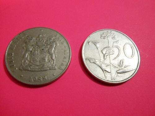 1988 SA 50c coin