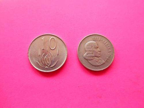1966 SA 10c coin - Afrikaans