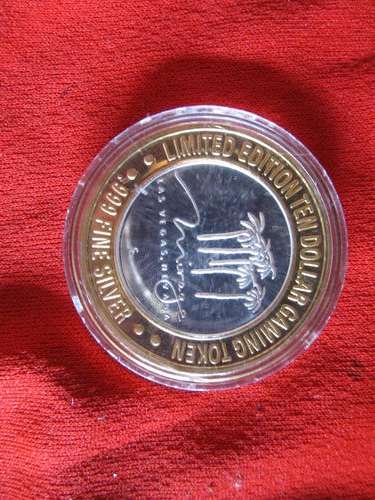 Las Vegas The Miragi Limited Edition Gaming Token .999 fine silver