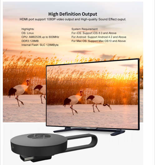 HD TV STICK MIRA CAST WIRELESS HDMI DOUGLE