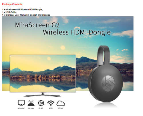 HD TV STICK MIRA CAST WIRELESS HDMI DOUGLE