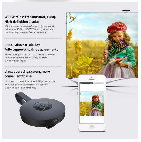 HD TV STICK MIRA CAST WIRELESS HDMI DOUGLE