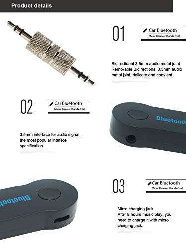 CAR BLUETOOTH MUSIC RECIEVER(HANDS FREE)