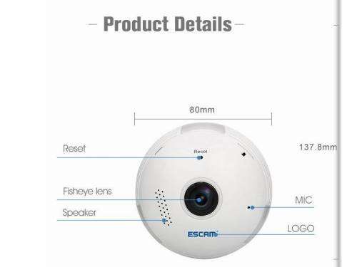 WIFI 360 CAMERA WITH TF CARD