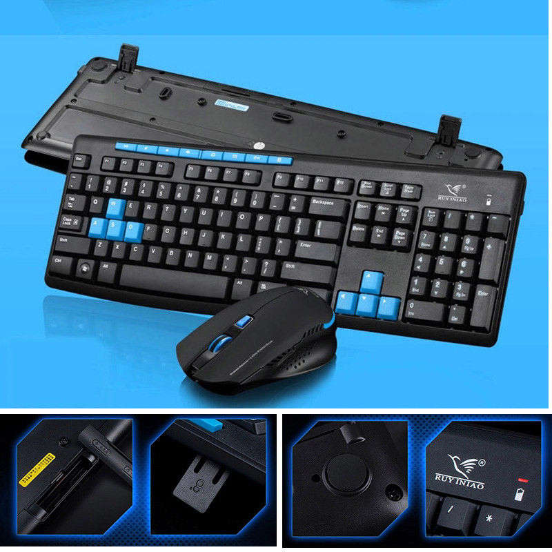 New CityForm Wireless HK3800 Usb Gaming Keyboard + 2.4GHz Gaming Mouse Set