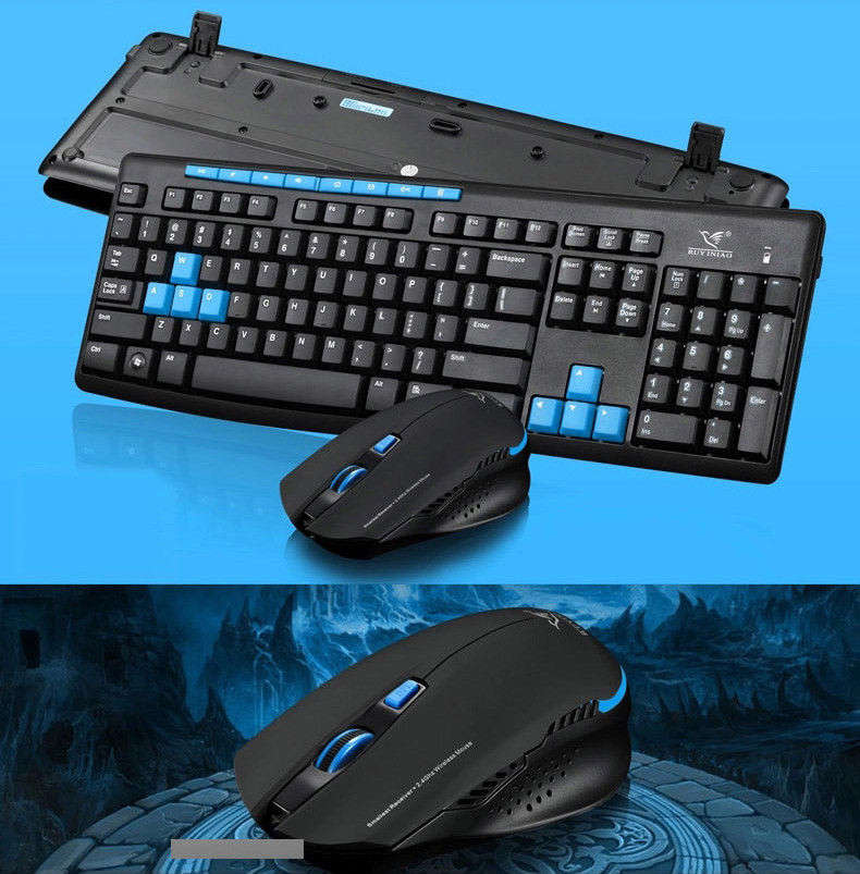 New CityForm Wireless HK3800 Usb Gaming Keyboard + 2.4GHz Gaming Mouse Set