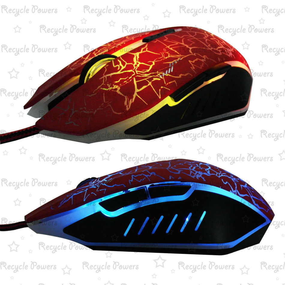 2400DPI-Optical-Adjustable-6D-Button-Wired-Glowing-Gaming-Game-Mice-Mouse-Black  2400DPI-Optical-Ad