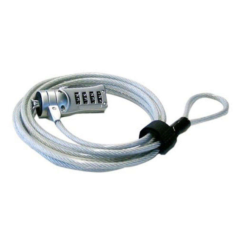 Silver 1.2 m 4 Laptop security lock for laptop ,moniter