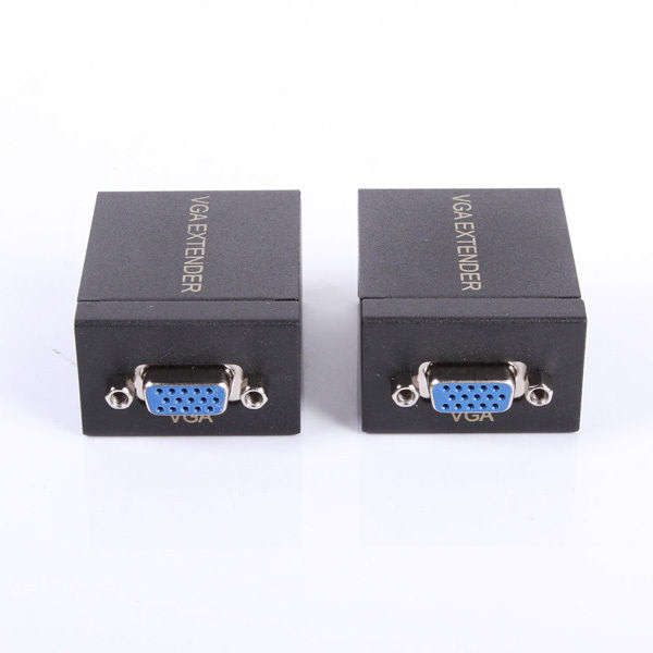 VGA Extender Rj45 Network Cable Sender Receiver Signal Amplifier PC Meeting 60m