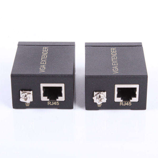 VGA Extender Rj45 Network Cable Sender Receiver Signal Amplifier PC Meeting 60m