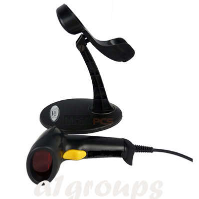 USB AUTOMATIC AUTO LASER USB BARCODE SCANNER READER + STAND HOLDER