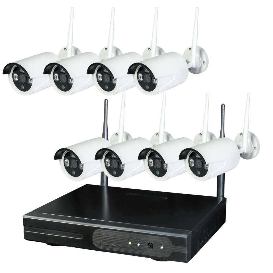 WIFI 1080P HD 8CH NVR Kit 2MP Wireless Security IP Camera Home CCTV System
