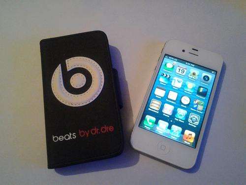 Deluxe Luxury Dr.Dre Beats iPhone 4 4S Canvas Case / Cover + Free Screen Protector