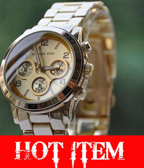Michael Kors Ladies / Woman's Gold Plated Luxury Stylish Watch***HOT HOT HOT***