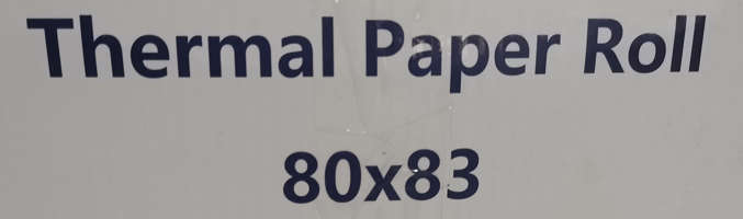 Good quality thermal receipt rolls - 80 x 83 - Pack of 5 - Bid per pack