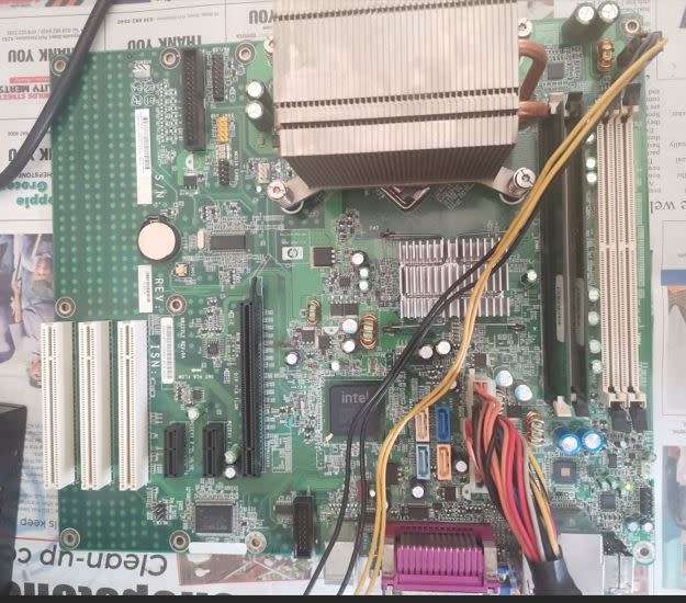 HP Rev A03 Desktop Motherboard - Sold for spares or repairs