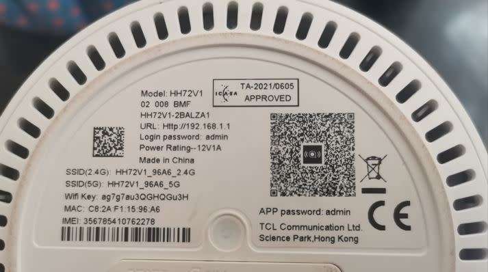 Alcatel Wireless Router HH72V1 - Good working condition (Takes a SIM card)