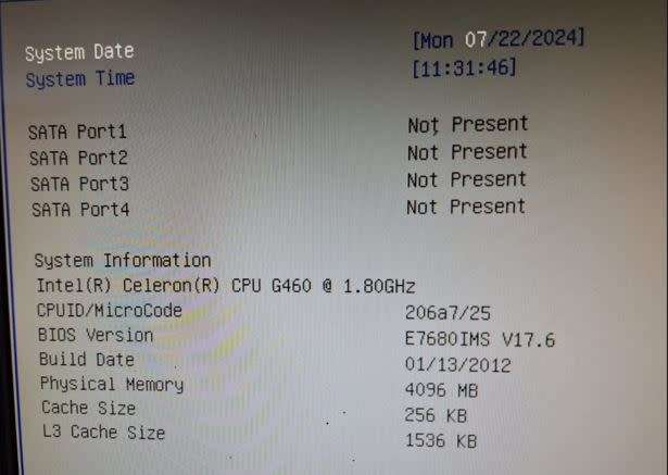 Msi H61M-P21 (B3) Motherboard - With CPU, fan/heat sink & backing plate - Sold for spares or repairs