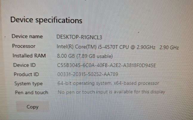 Lenovo vPro CORE i5 4th Gen ThinkCentre M93p - Excellent condition.