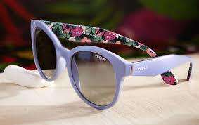 Vogue Floral Sunglasses In Lilac