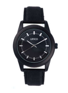 Black Canvas Band Lanco Unisex Watch ***CLEARANCE SALE***