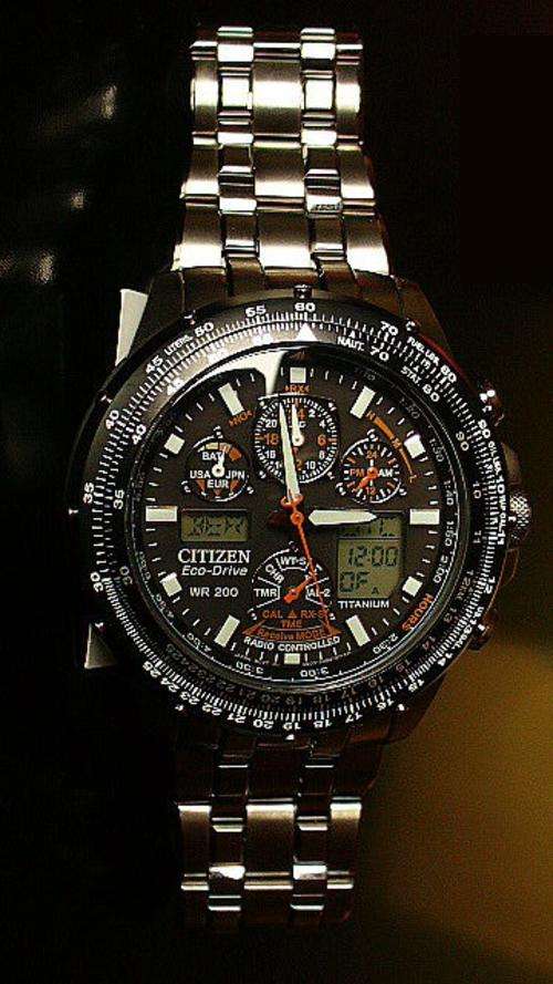 CITIZEN Skyhawk A-T Titanium Atomic Citizen Atomic/Radio Controlled JY0010-5 NEW +BOX