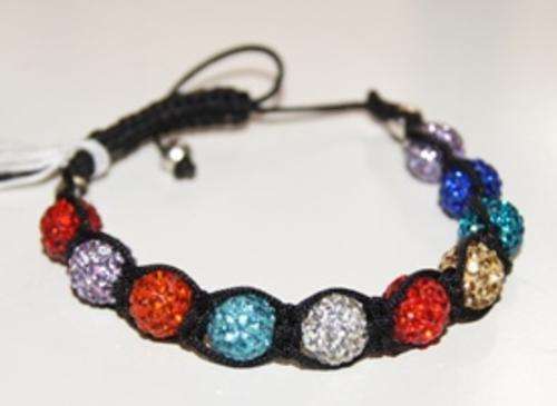 RHINESTONE DETAILED BEADED BRACELET-MULTI COLOURED