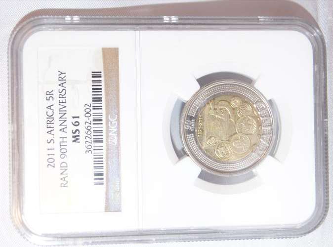 2011 S.AFRICA 5R RAND 90TH ANNIVERSARY MS 61