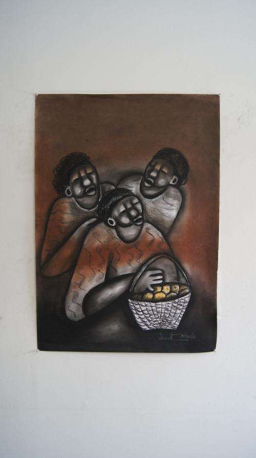 DAVID MBELE "Gathering Fruit"