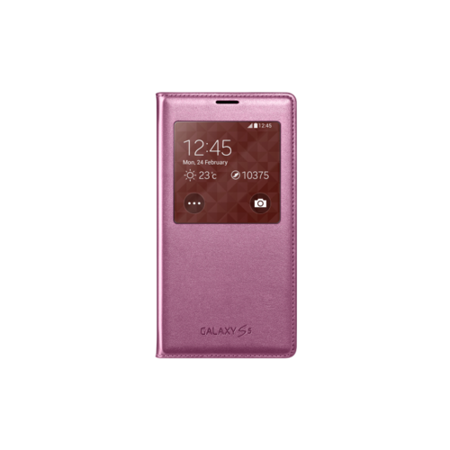 GENUINE Samsung Galaxy S5 S View cover in PINK: R1 AUCTION!