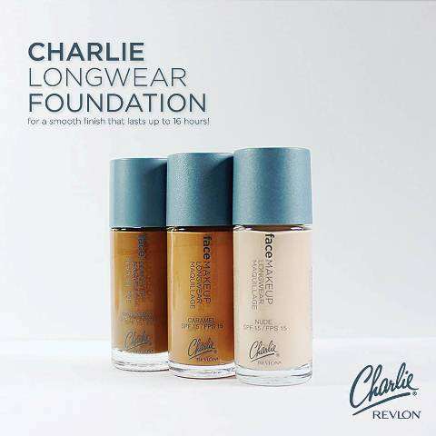 CHARLIE LONGWEAR LIQUID FOUNDATION - CARAMEL - BY REVLON