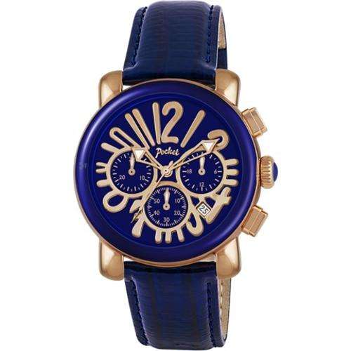 POCKET LADIES BURGUNDY WRISTWATCH