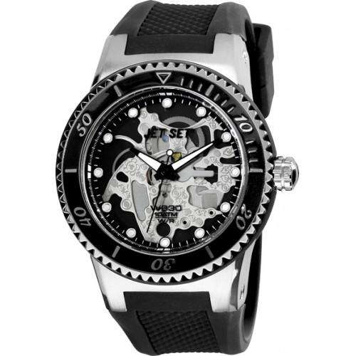 JET SET SILICONE SKELETON WATCH