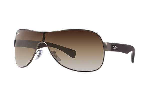 Ray-Ban Wraparounds in Chrome Brown