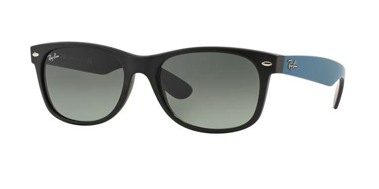 MAN'S RAY BAN BLACK AND BLUE SUNGLASSES