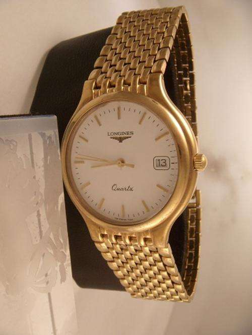 LONGINES QUARTZ MENS GOOD CONDITION NO RESERVES