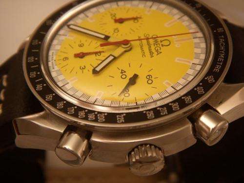 OMEGA   SPEEDMASTER  SCHUMACHER CHRONOGRAPH BOX & PAPERS @@ NO RESERVES@@