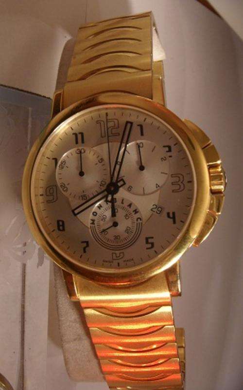 MONT BLANC GOLD CHRONOGRAPH WATCH  @@NO RESERVES@@ @@NO RESERVES@@