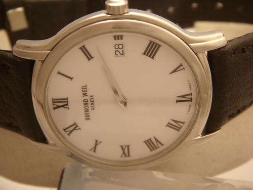 RAYMOND WEIL GENEVE STAINLESS WATCH NO RESERVES