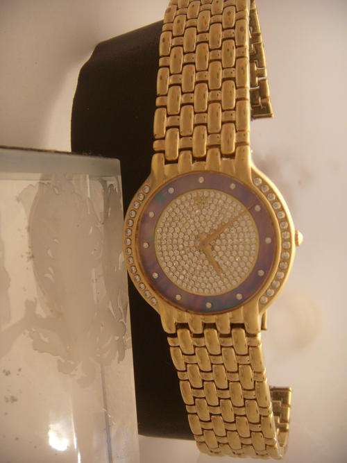 RAYMOND WEIL MOTHER OF PEARL GOLD MENS  WATCH NO RESERVES