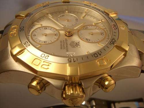 TAG Heuer  AQUARACER GOLD  300M   NEW NEW @@@@   NO RESERVES   *****  @@@@   NO RESERVES   *****