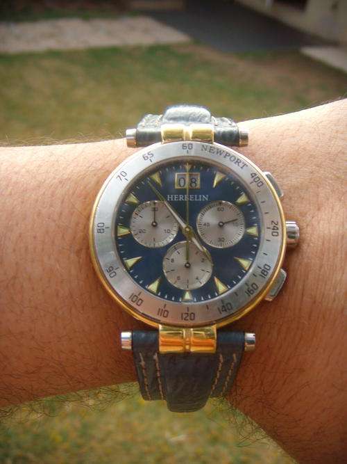 MICHEL HERBELIN NEWPORT CHRONOGRAPH         @@ NO RESERVES@@