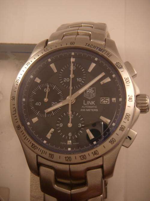 TAG HEUER LINK  AUTO CHRONO 200M     @@ NO RESERVES@@